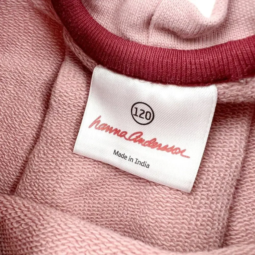 Hanna Andersson Pink Eyelet Sweatshirt